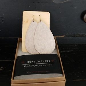Nickel & Suede Earrings
